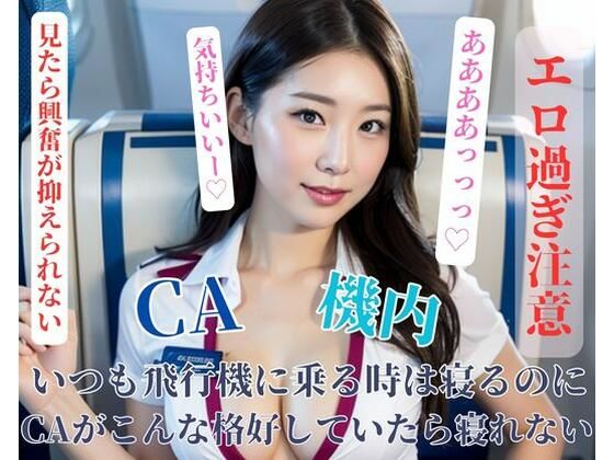 いつも飛行機に乗る時は寝るのにCAがこんな格好していたら寝れない【HHH】