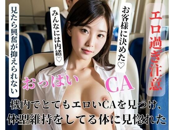 機内でとてもエロいCAを見つけ、体型維持をしてる体に見惚れた【美少女っ】