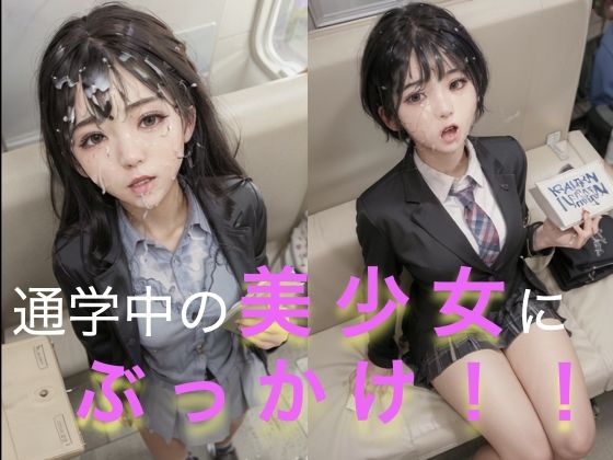 電車で通学中の美少女にぶっかけスペシャル【リアルな世界でのエロ】