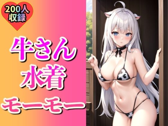 【萌女】牛さん水着で露出〜モーモー乳〜【妄想発射倶楽部】