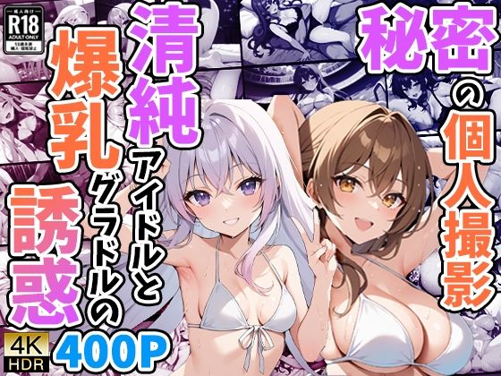 秘密の個人撮影 〜清純アイドルと爆乳グラドルの誘惑〜【御一堂】